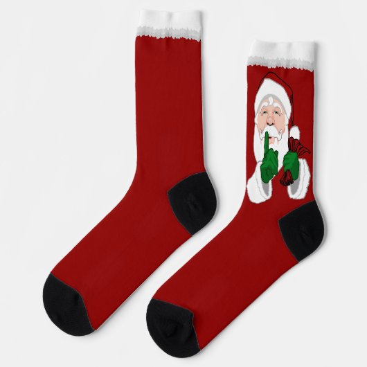 Chaussette Chaussettes de Noël drôles Chaussettes festives de (Gauche)