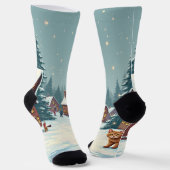 Chaussette Chaussettes de Noël et Chat (Angulaire)