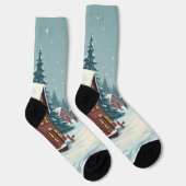 Chaussette Chaussettes de Noël et Chat (Droite)