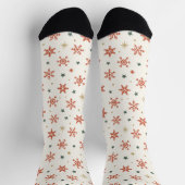 Chaussette Chaussettes de Noël flocon de neige (Haut)