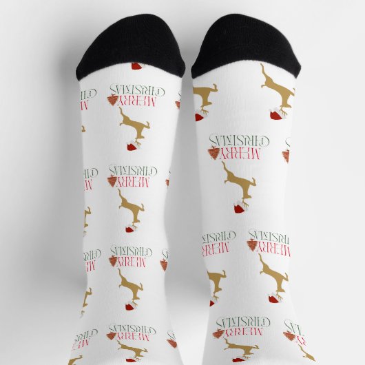Chaussette Chaussettes de Noël Moderne des Fêtes (Haut)