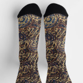 Chaussette Chaussettes de Noël Navy Swirls (Haut)