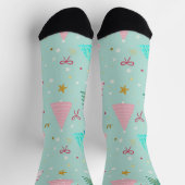 Chaussette Chaussettes de Noël pastel mignonnes (Haut)