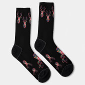 Chaussette Chaussettes de Noël Pixel Reindeer Ugly Sweater (Droite)