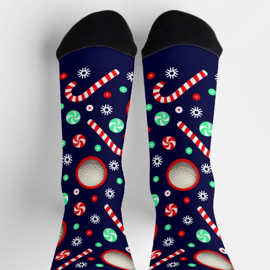 Chaussette Chaussettes de Noël pour golfeurs (Haut)