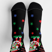 Chaussette Chaussettes de Noël TySantaSaurus Rex (Haut)