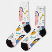 Chaussette Chaussettes de nom personnalisées (Gauche)