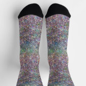 Chaussette Chaussettes de Parties scintillant Arc-en-ciel Hol (Haut)