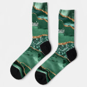 Chaussette Chaussettes de Parties scintillant Emerald Green G (Gauche)