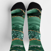 Chaussette Chaussettes de Parties scintillant Emerald Green G (Haut)