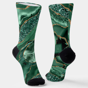 Chaussette Chaussettes de Parties scintillant Emerald Green G