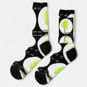 Chaussette chaussettes de peinture d'arbre km (Gauche)