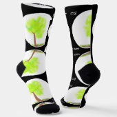 Chaussette chaussettes de peinture d'arbre km (Angulaire)