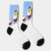 Chaussette Chaussettes de Pères Noël et de pudding de Noël (Droite)