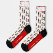 Chaussette Chaussettes de pic à ventre rouge (Gauche)