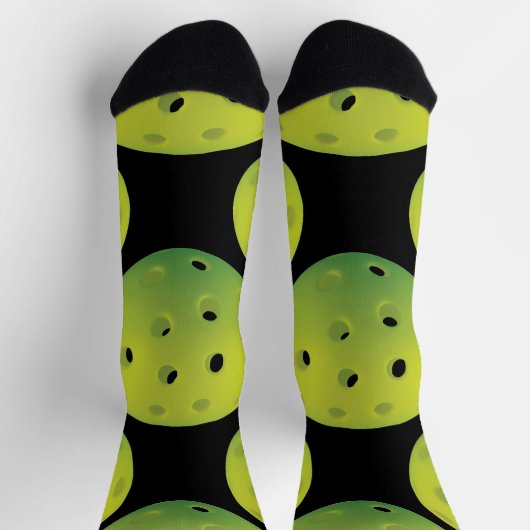 Chaussette Chaussettes de pickball vert citron (Haut)