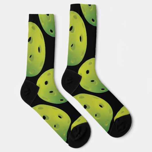 Chaussette Chaussettes de pickball vert citron (Droite)