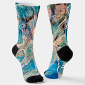 Chaussette Chaussettes de pieuvre funky artsy à l'esprit océa (Angulaire)