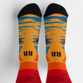 Chaussette Chaussettes de plage au coucher du soleil (Haut)