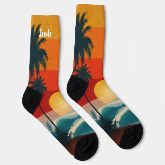 Chaussette Chaussettes de plage tropicale (Droite)