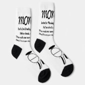 Chaussette Chaussettes de poème du lundi - tendance, drôle, b (Droite)