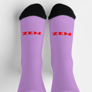Chaussette Chaussettes de qualité intérieure lilas rouge Zen