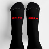 Chaussette Chaussettes de qualité intérieure rouge zen (Haut)