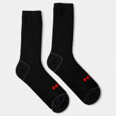 Chaussette Chaussettes de qualité intérieure rouge zen (Droite)