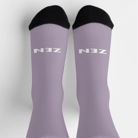 Chaussette Chaussettes de qualité supérieure Zen blanc gris (Haut)