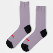 Chaussette Chaussettes de qualité supérieure Zen rouge gris (Gauche)