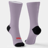 Chaussette Chaussettes de qualité supérieure Zen rouge gris (Angulaire)