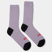 Chaussette Chaussettes de qualité supérieure Zen rouge gris (Droite)