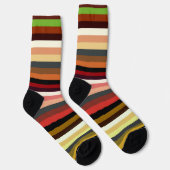 Chaussette Chaussettes de rayures de ton de la Terre (Droite)