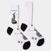 Chaussette Chaussettes de renard de l'île avec pattes (Droite)