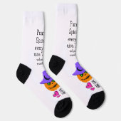 Chaussette Chaussettes de saison Citrouille d'Halloween migno (Droite)