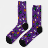 Chaussette Chaussettes de sorcière d'Halloween  (Gauche)