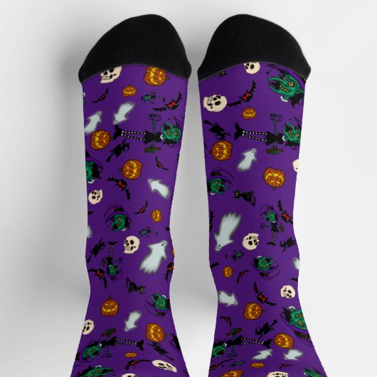 Chaussette Chaussettes de sorcière d'Halloween  (Haut)