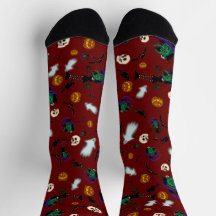 Chaussettes de sorcière d'Halloween 