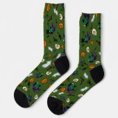 Chaussette Chaussettes de sorcière d'Halloween  (Gauche)