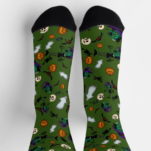Chaussette Chaussettes de sorcière d'Halloween  (Haut)