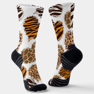 Chaussette Chaussettes de sport à équipage imprimé africain p