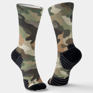 Chaussette Chaussettes de sport à mi-mollet camouflage haute