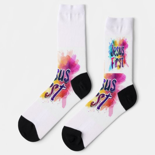 Chaussette Chaussettes de sport mixtes Jesus First (Gauche)