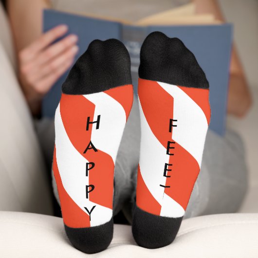 Chaussette Chaussettes de Sucre de canne Happy Feet (Fond)