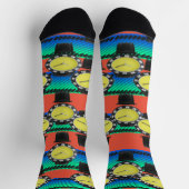 Chaussette Chaussettes de surveillance amusantes (Haut)