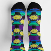 Chaussette Chaussettes de surveillance violette amusantes (Haut)