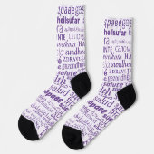 Chaussette Chaussettes de texte de santé Choisissez les coule (Gauche)