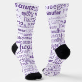 Chaussette Chaussettes de texte de santé Choisissez les coule (Angulaire)