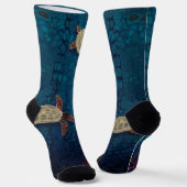 Chaussette Chaussettes de tortues de mer, design peint (Angulaire)