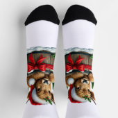 Chaussette Chaussettes de vache de Noël Highland (Haut)